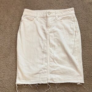 PAIGE White Denim Skirt size 26